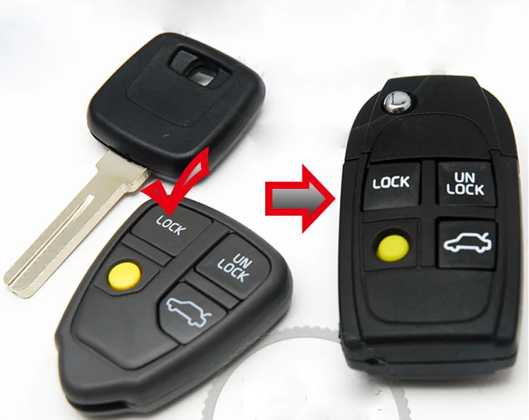 Модифицированный сменный раскладной чехол с дистанционным управлением для Volvo