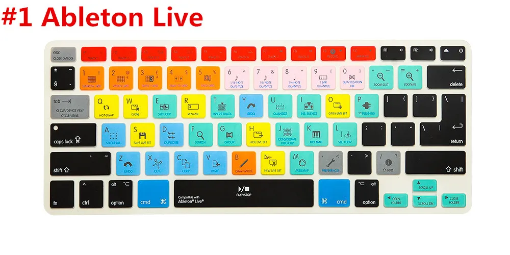 Обложка для клавиатуры Ableton Live Logic Pro X Avid iMac Macbook Air retina13 15 KC A1278 Media 2 шт. | Компьютеры