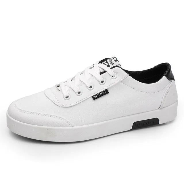 buty meskie canvas shoes sneakers students flat single men classic simple casual white erkek spor ayakkabi | Обувь