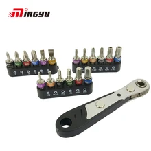 19 шт. 1/4 &quotключ с храповым механизмом и отвертки набор шлицевая