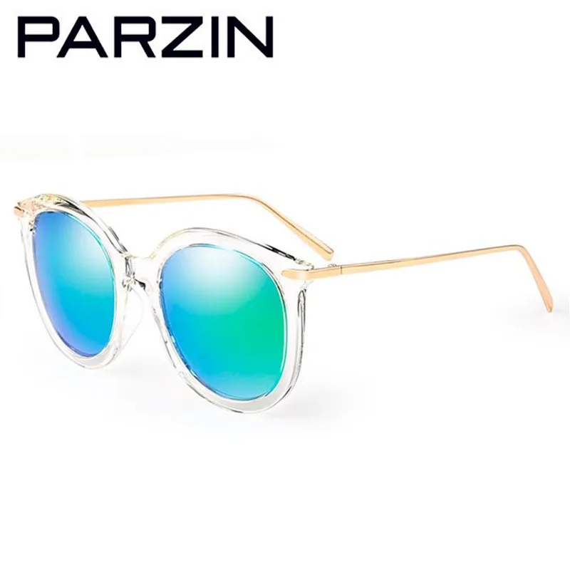 PARZIN Tr90 винтажные круглые поляризованные солнцезащитные очки Цветные