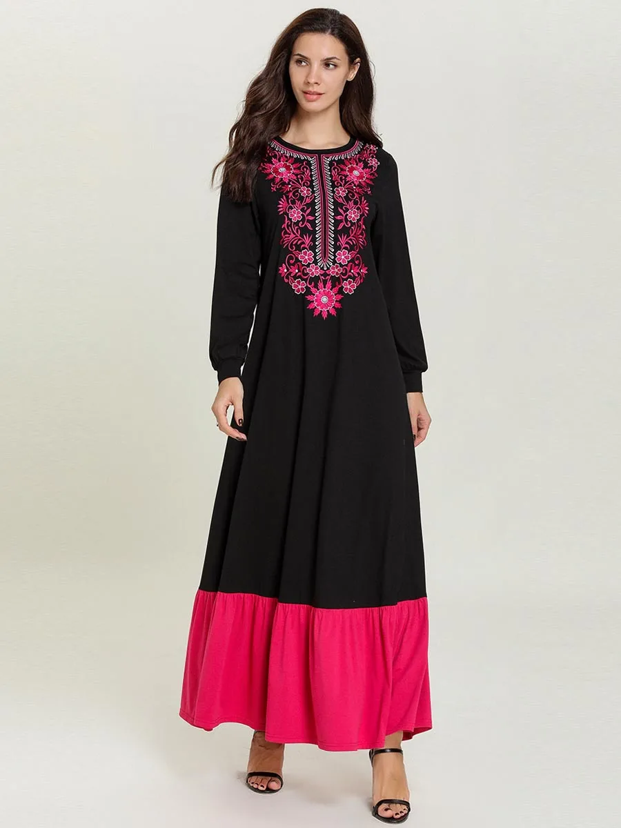 Женские мусульманские платья черные abaya Moroccan Дубай Турецкая индейка Bangladesh кафтан