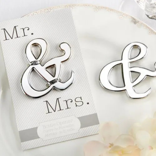 100 шт оптом &quotMr. and Mrs&quot открывалка для бутылок в форме амперсанда пользу