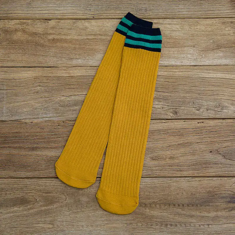 yellow Socks Свободные полосатые носки для детей от 8 лет до взрослых, новые универсальные женские трубчатые носки, все хорошо тянутся, потрясающие носки - Цвет: yellow Socks
