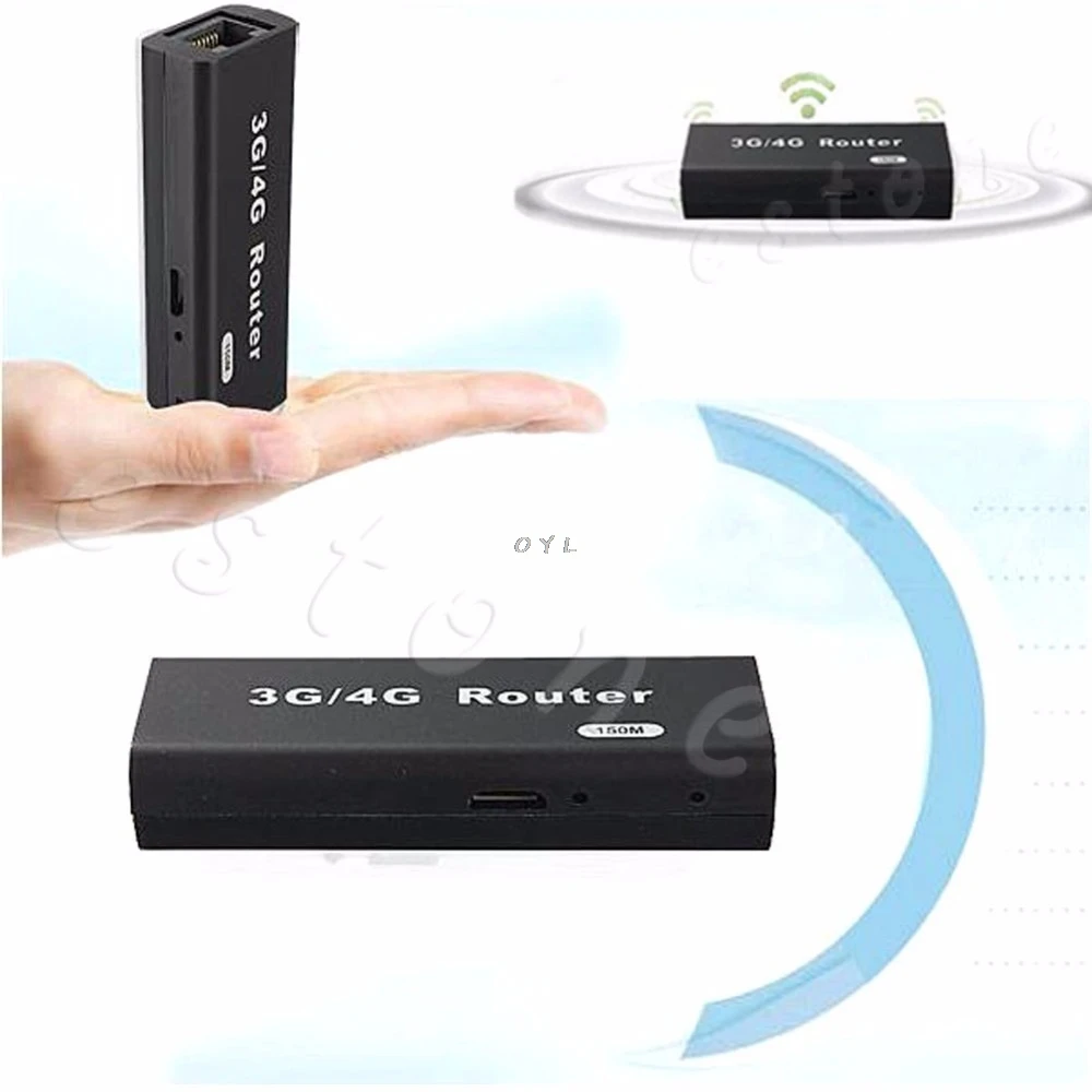 Мини Портативный 3G/4G WiFi Wlan точка доступа AP клиент 150 Мбит/с USB беспроводной