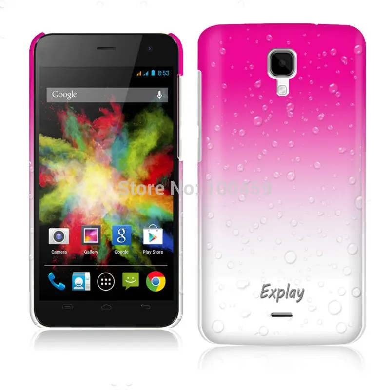 3D Raindrop Design Transparenet Plastic Skin Cover For Explay Vega Phone Case |