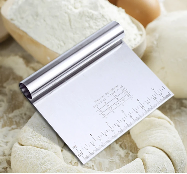 1 шт. скребок для пиццы из нержавеющей стали резак выпечки лопатки теста помадка