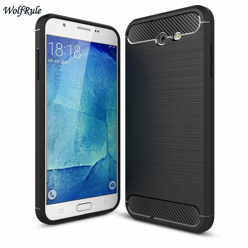 Чехол wolfrole для Samsung Galaxy J7 2017 Ударопрочный Мягкий матовый чехол из ТПУ J727 |