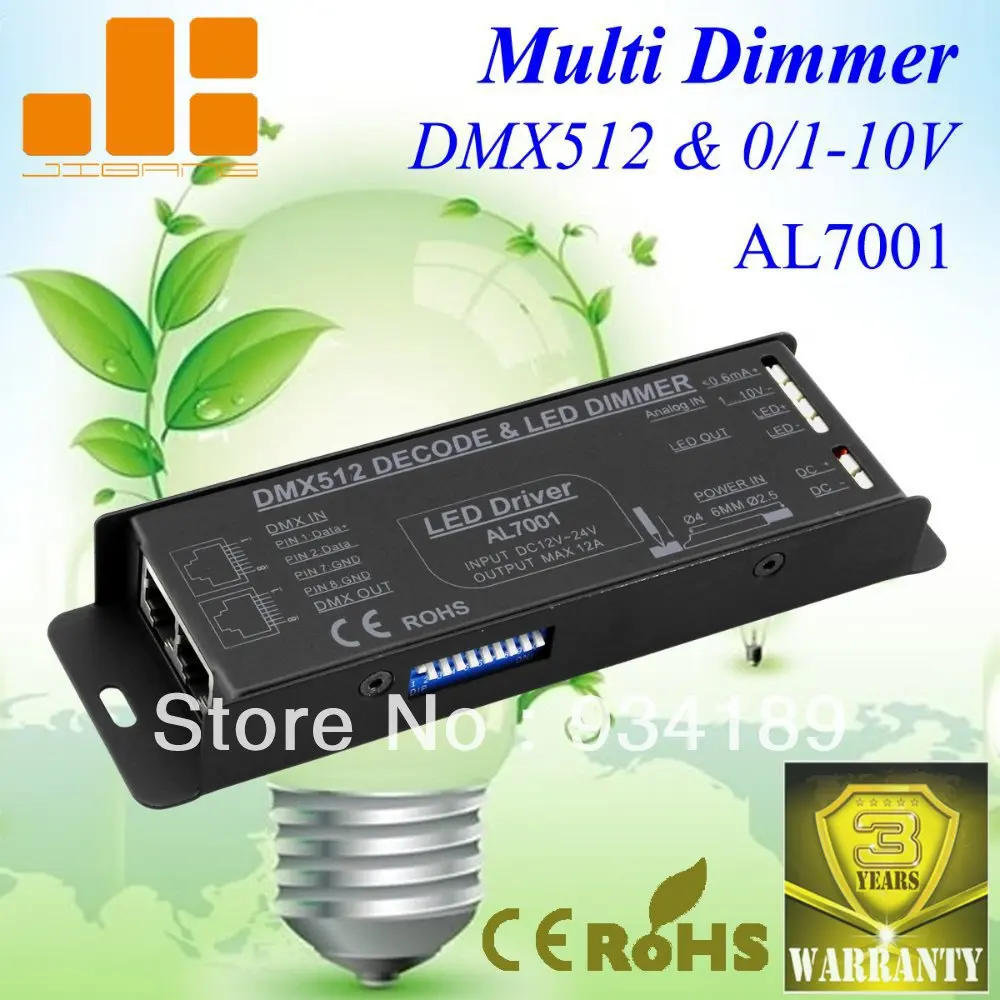 Бесплатная доставка постоянная Напряжение DMX512 &amp 0 10В дали затемняя драйвер 1