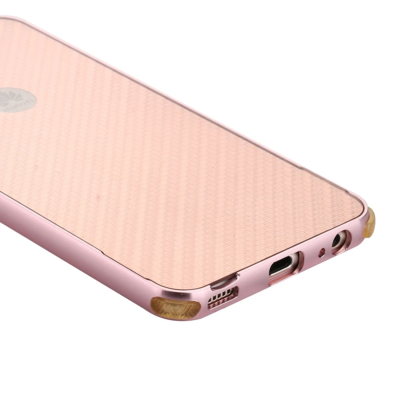 Для Huawei P10 Lite плюс Чехол Алюминий металлический каркас бампера + углеродного