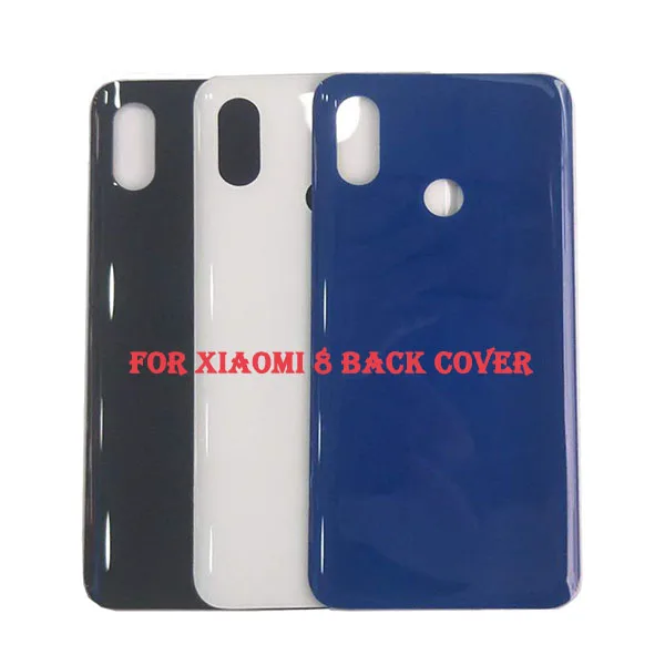 All New Black White Blue Color For Xiaomi 8 Mi 8 Mi8 Battery Cover Housing Case Back Door Rear