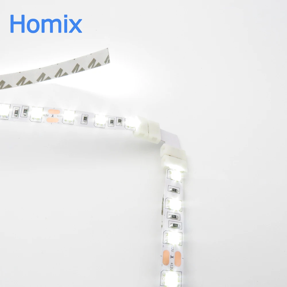 Коннектор для светодиодной ленты 10 мм L одноцветных лент 5050/5630/5730|connector mold|led strip