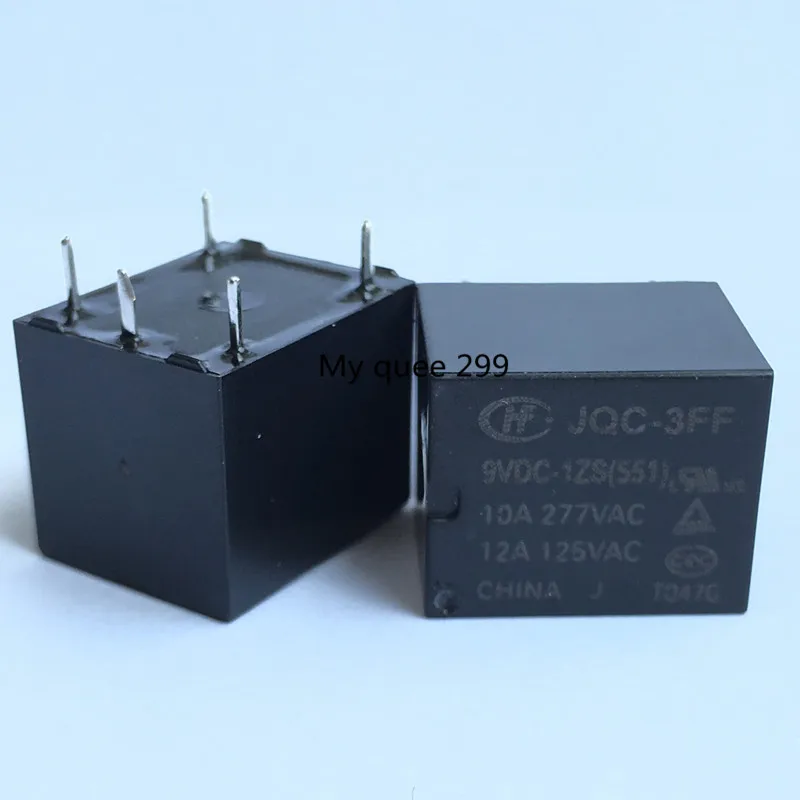 20 шт./лот реле питания HF3FF JQC-3FF-9VDC-1ZS JQC-3FF-12VDC-1ZS 10A250VAC 5pin | Обустройство дома
