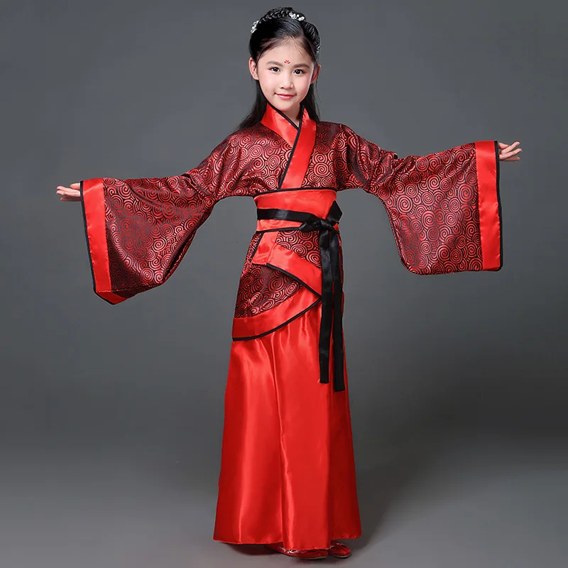 Древний китайский костюм детское сказочное платье Hanfu одежда народное