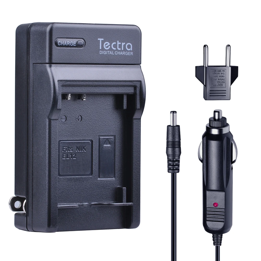 Tectra 3Pcs EN EL12 ENEL12 Bateria + Цифровое зарядное устройство для Nikon Coolpix S8200 S9100 S9200 S9300 P300 P310|en