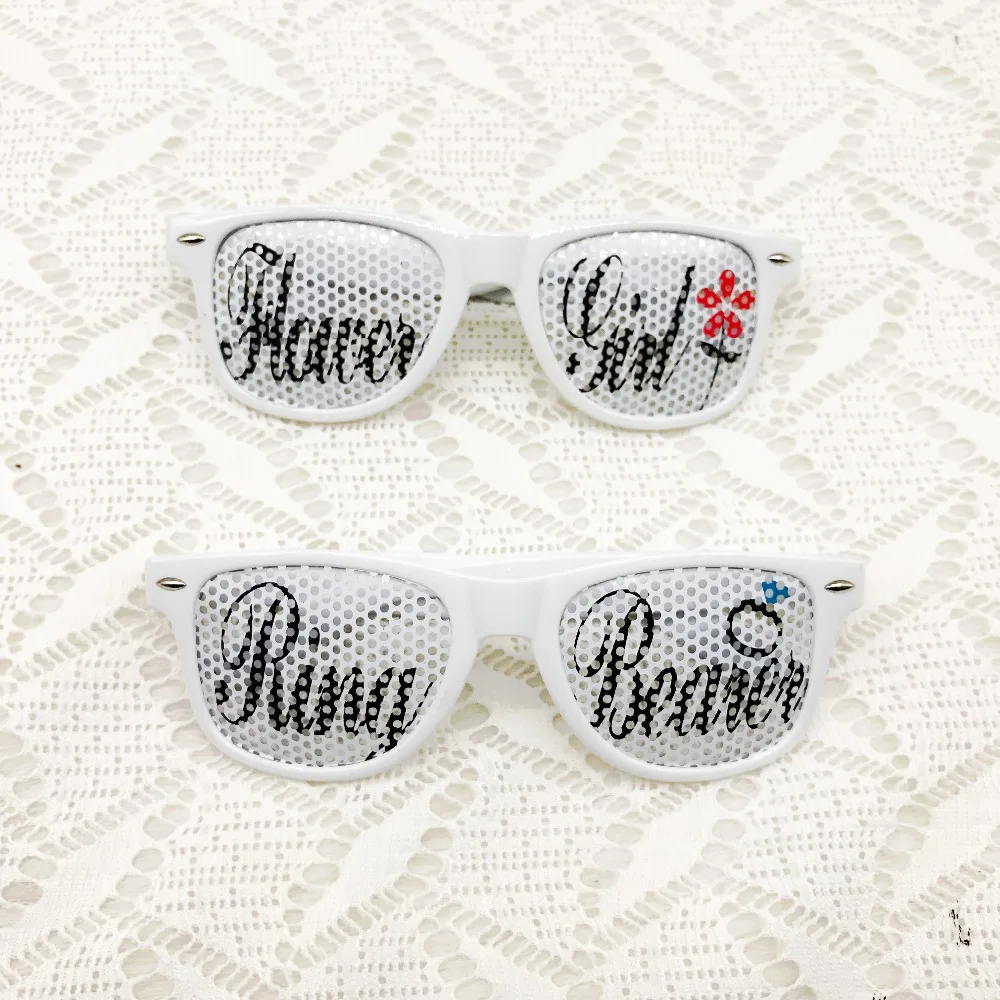 Свадебные вечерние солнцезащитные очки для свадебной вечеринки с кольцом и