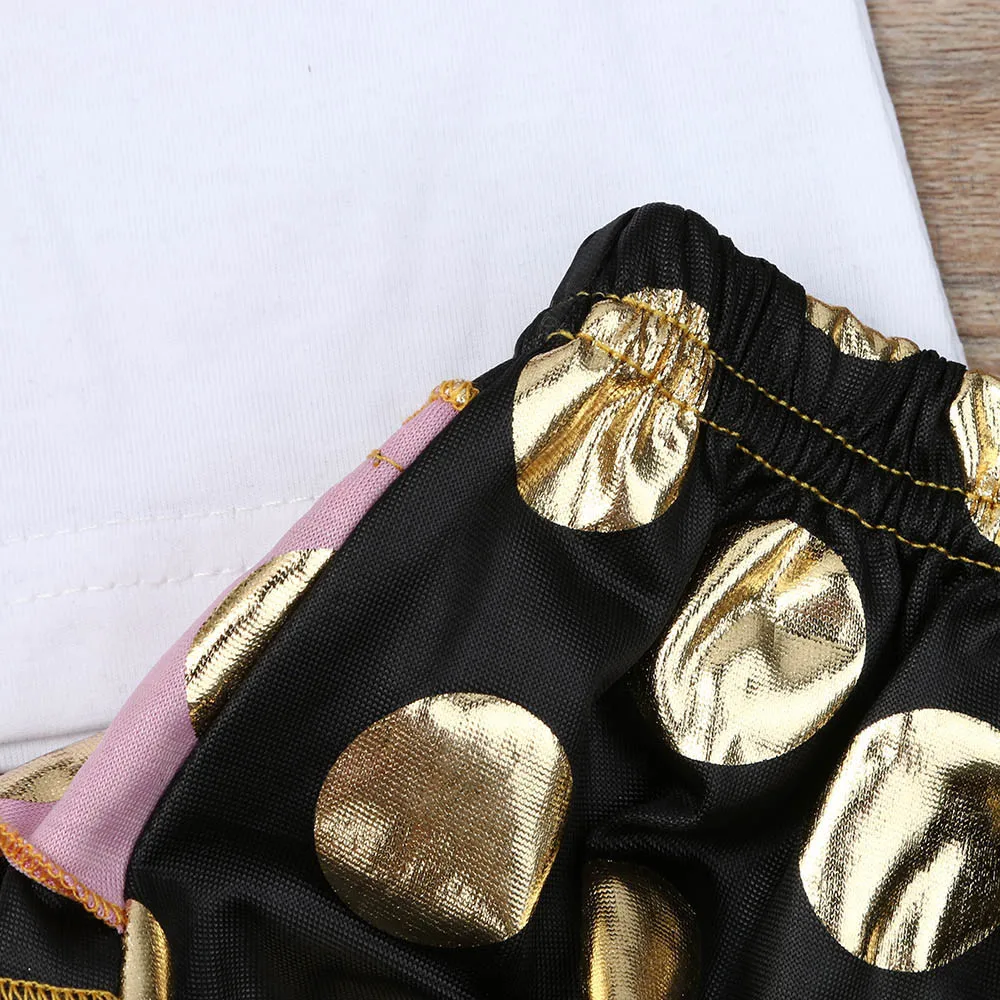 SAGACE/комплект для малышей Комплект одежды новорожденных Топы с золотыми