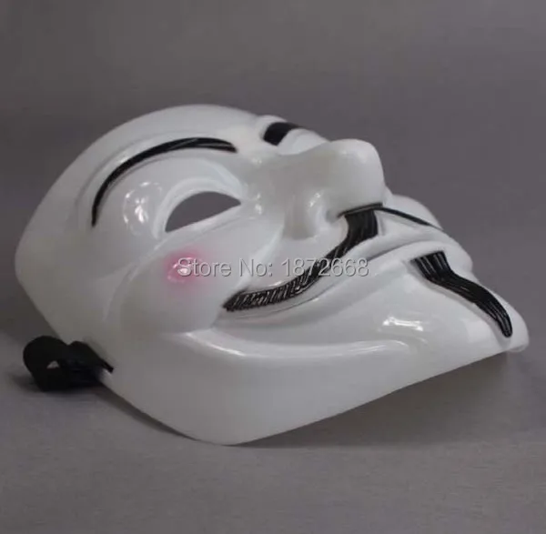 V for Vendetta вечерние маска для косплея анонимные Гай Фокс нарядное платье аксессуар