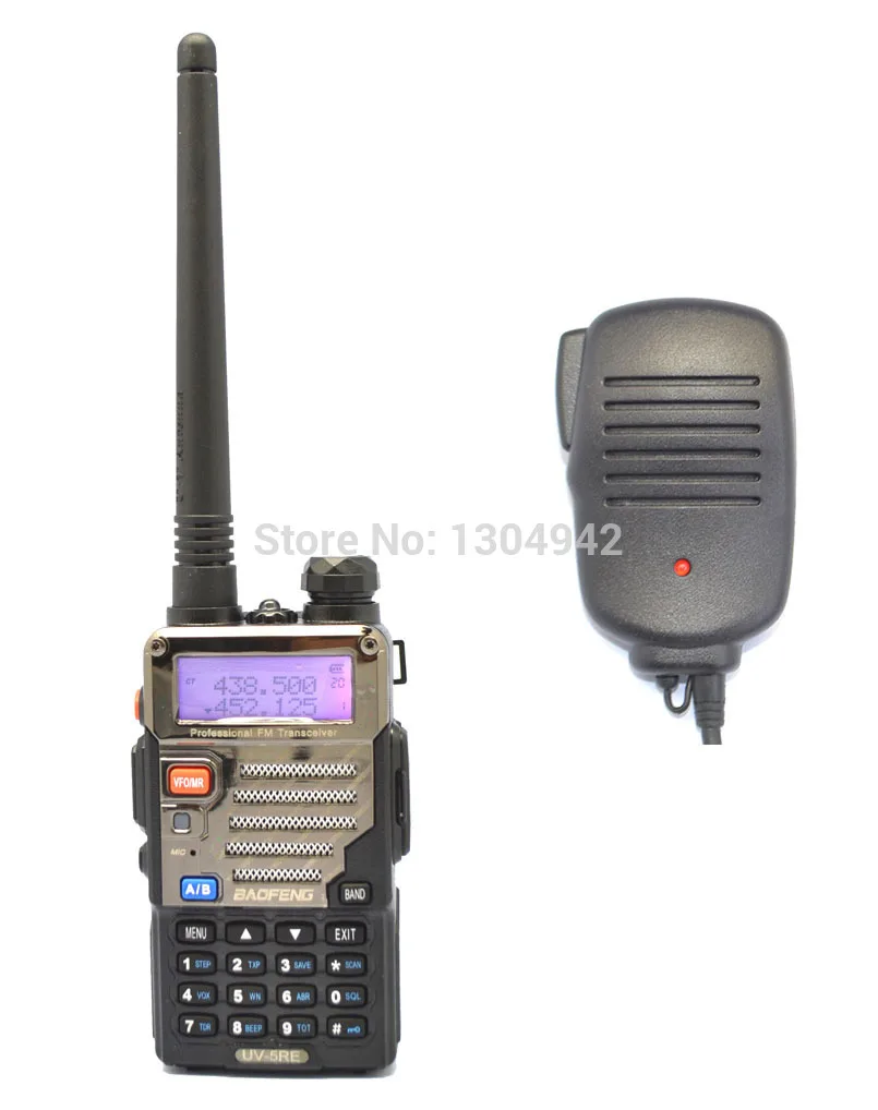 BAOFENG UV-5RE Walkie Talkie VHF/UHF Dual Band Ham Handy Hunting Radio Receiver With Headfone + Speaker Mic