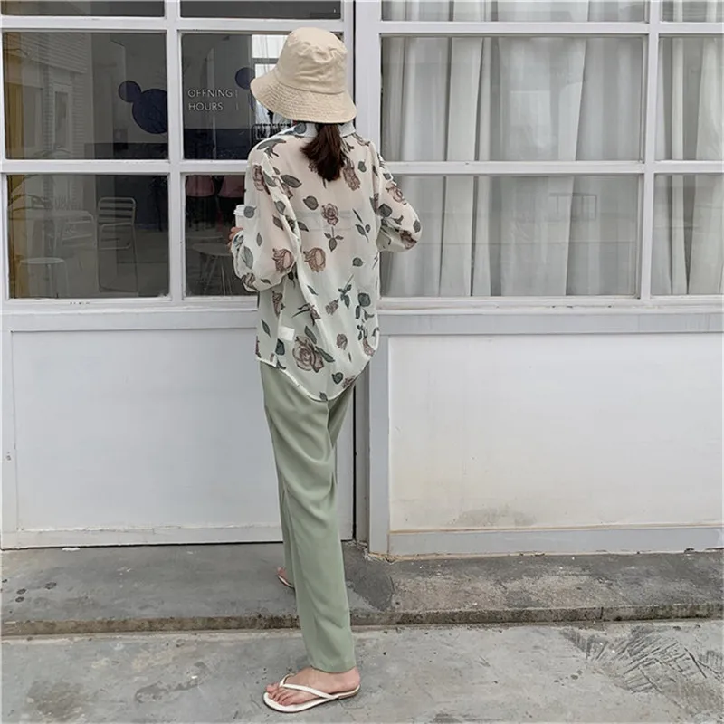 HziriP 2019 новые летние женские офисные брюки с высокой талией повседневные