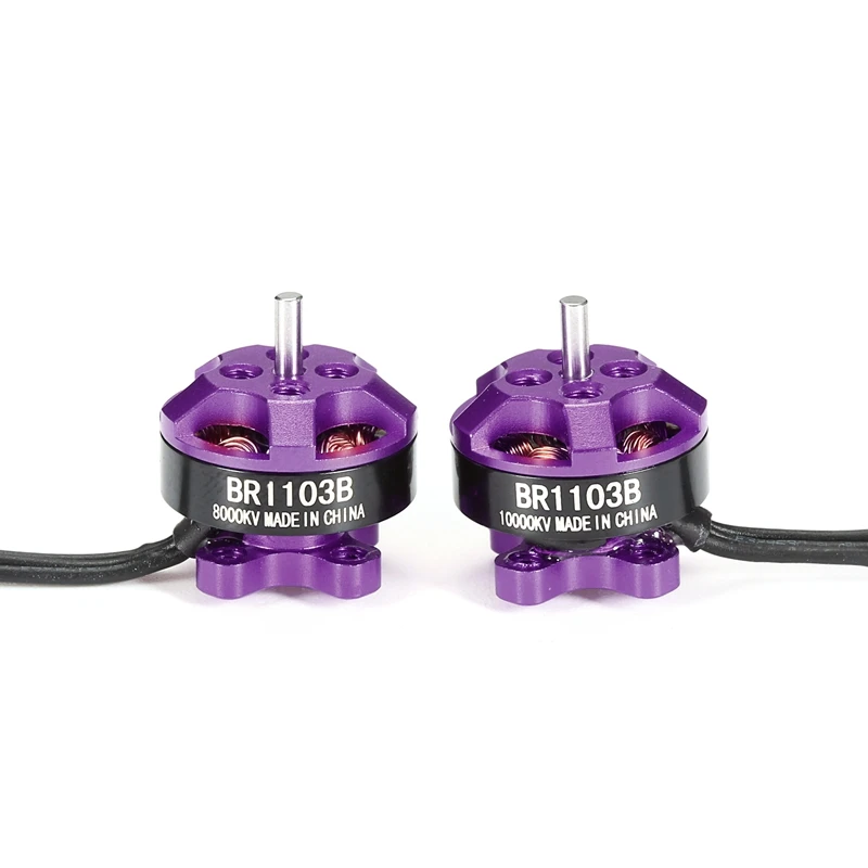 Racerstar Racing Edition 1103 BR1103B 8000KV 10000KV 1 3S бесщеточный фиолетовый двигатель для 50 80 100 рамка