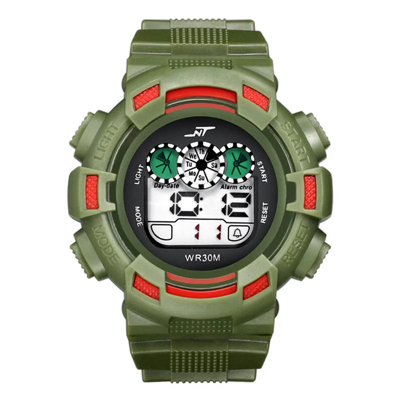 Montre homme sport 2018 Цифровые мужские светодиодные цифровые часы с сигнализацией для