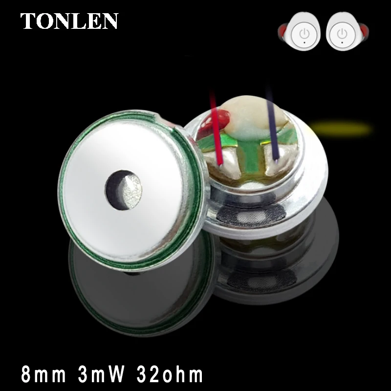 TONLEN Bluetooth наушники динамик 8 мм 3 мВт 32 Ом Средняя частота без бумаги диафрагма
