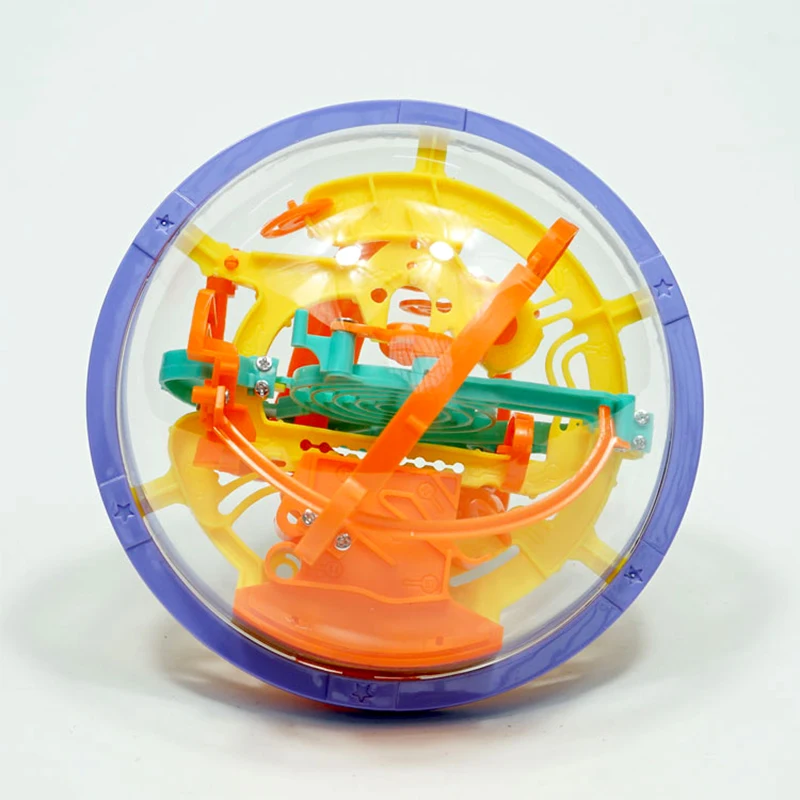 100 шаг 3D пазл шар Магия прокатки лабиринт сфера игрушки барьеры игра головоломка