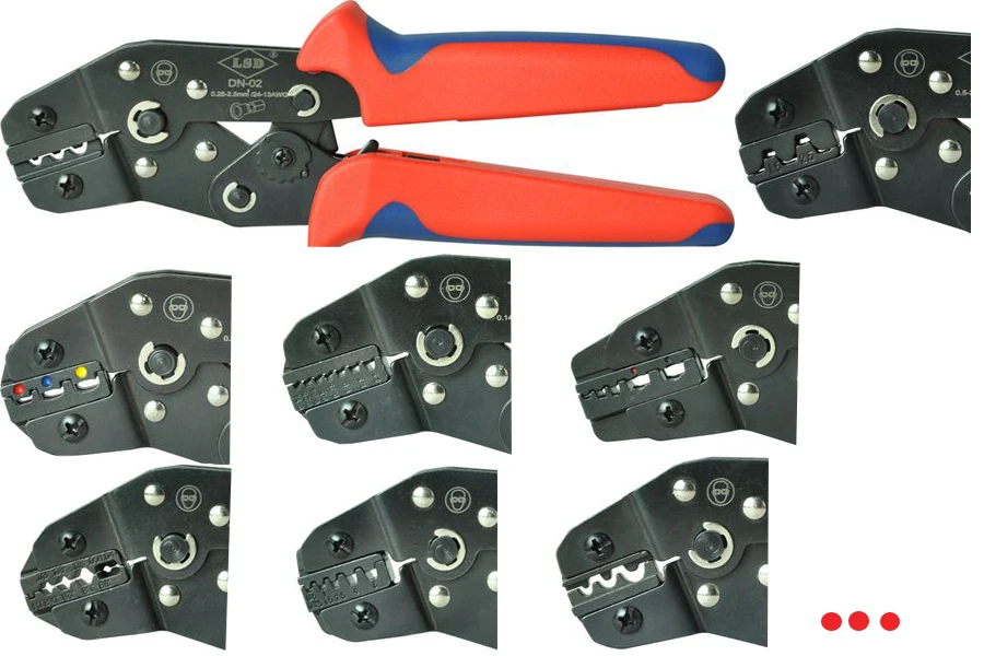 

Factory supply china ratchet crimper DN series heavy duty crimping tool for different types of terminals carbon steel crimper