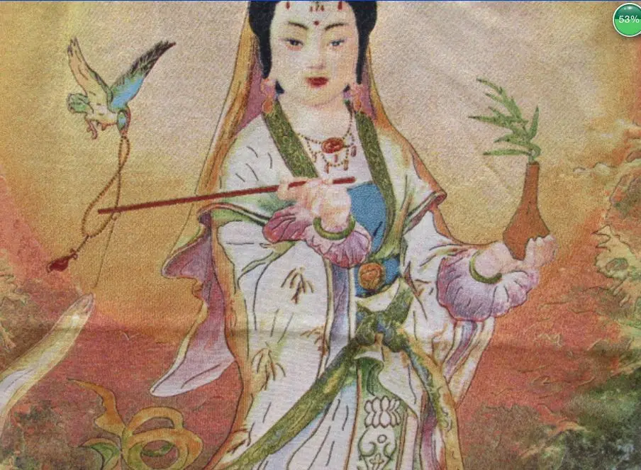 35 46 '/шелковая вышивка танка богиня гуанина в Тибете и Непале/2|guanyin| |