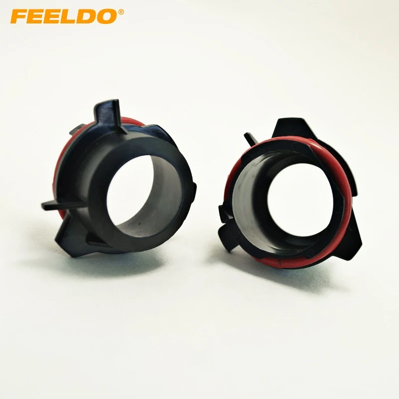 

FEELDO 2Pcs Car Bulbs Socket Conversion Adapter For BMW E39 5-Series(Type2) H7 HID Xenon Bulb Low Beam Installation #1057