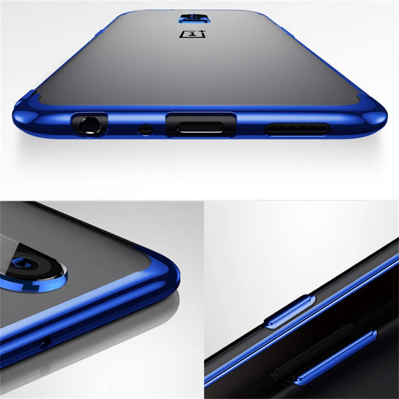 Мягкий ТПУ Прозрачный чехол для телефона OnePlus 6 6T 5 T тонкий гибридный глянцевый