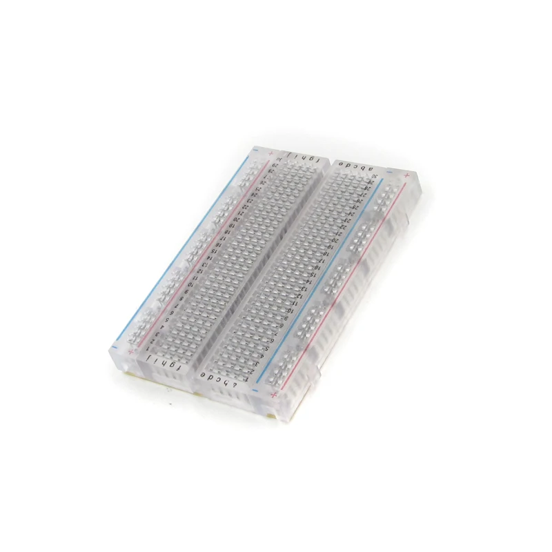 Мини макетная доска прозрачный материал 400 точек в наличии сделай сам|breadboard