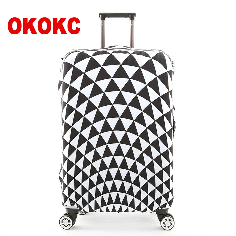 OKOKC Полосатый чехол для костюма, эластичный пылезащитный чехол для багажа, Suitable18-32 дюймов, чехол на колесиках с паролем, аксессуары для путешествий