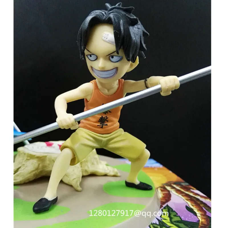 3 Pcs/Set ONE PIECE Monkey D Luffy &amp Ace Sabo Three Brothers' Agreement Scene PVC Action Figure Collectible Model Toy BOX P343 |