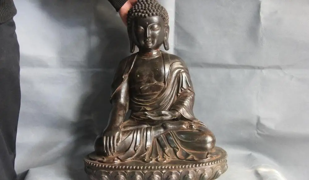 

20 Tibet Buddhism Temple Copper Bronze Rulai Amitabha Sakyamuni Buddha statue 50CM