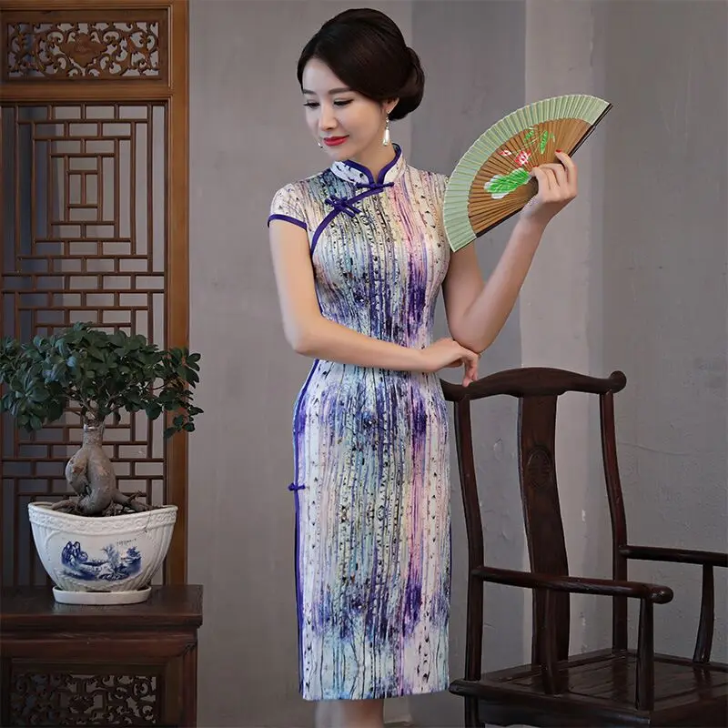2019 женские летние короткие Cheongsam модная обувь в китайском стиле из