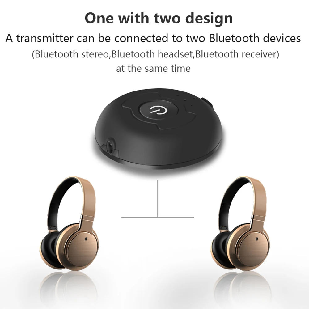 Bluetooth передатчик 4 0 многоточечный 3 5 мм стерео беспроводной адаптер аудио музыка
