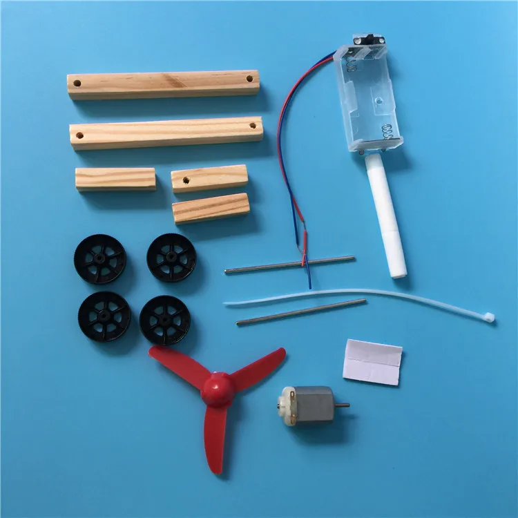 Самодельный однокрыльный ветровой гоночный автомобиль научный эксперимент по