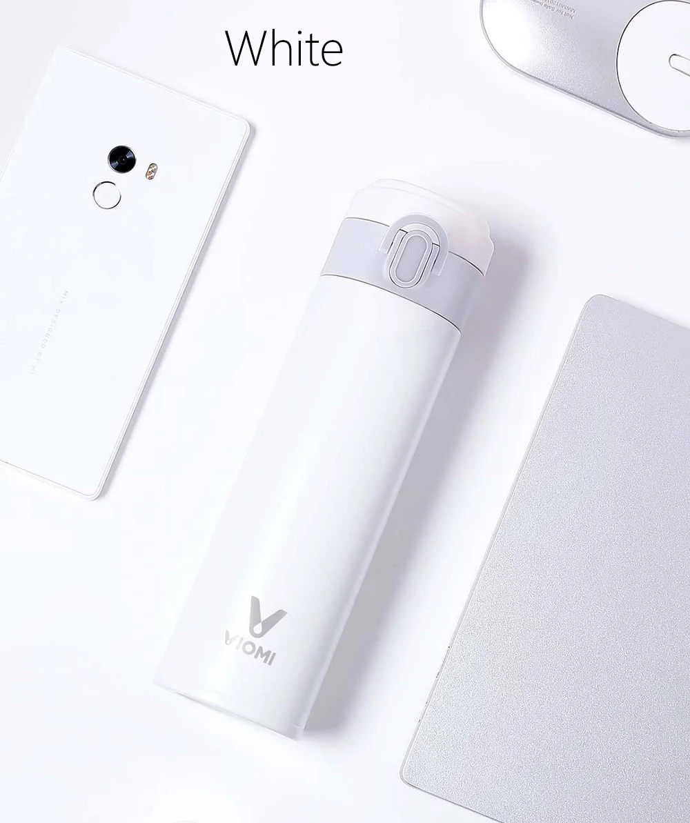 Xiaomi VIOMI 300/460 мл Термос из нержавеющей стали чашка для путешествий Термокружка 12 ч Вакуумная бутылка кружка для нагрева воды портативная Спортивная холодная чашка