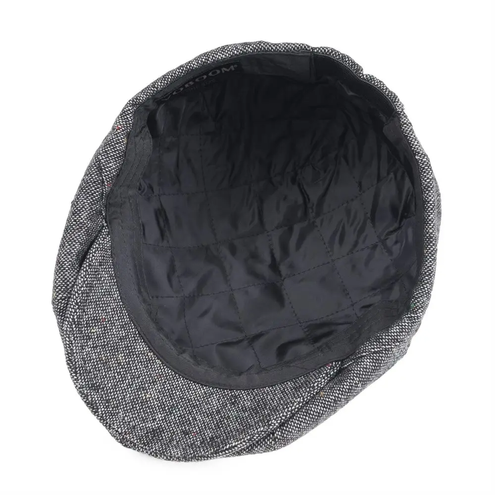 VOBOOM Newsboy Cap Men Women Flat Caps Wool Tweed Herringbone Ivy Hat 8 Panel Baker Boy Hats Driver Cabbies Boina Beret 111 |