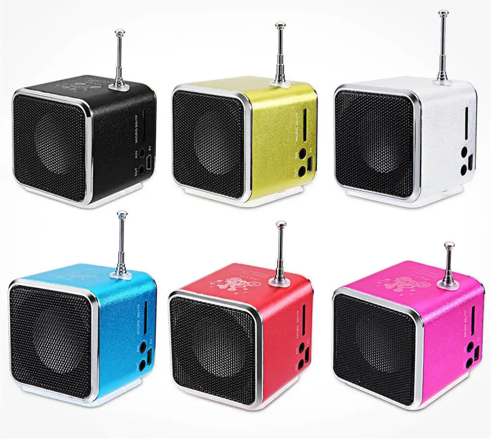 Winbob TD V26 алюминия Digita linternet радио FM приемник SD TF USB Play стерео Altavoz мини Динамик
