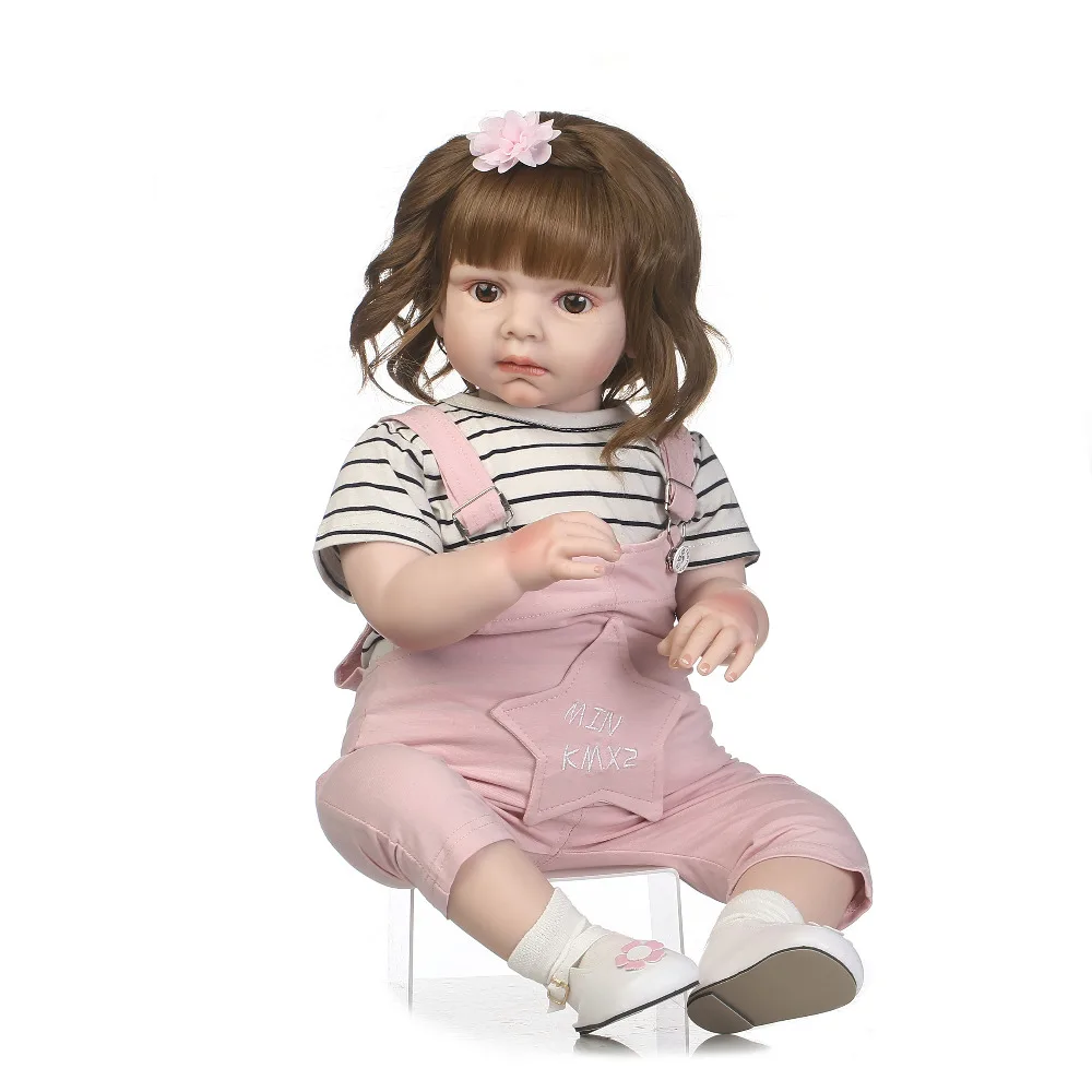 Новорожденных девочек чистые Reborn Baby28 &quotвсего тела силикона Baby Doll девочка