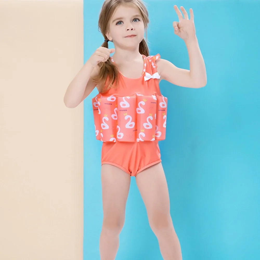 Girls Swimsuits Child Swimming Trunks Shorts Children's Swimwear Kids Buoyancy Swimsuit Baby Boys Girls Swim Vest