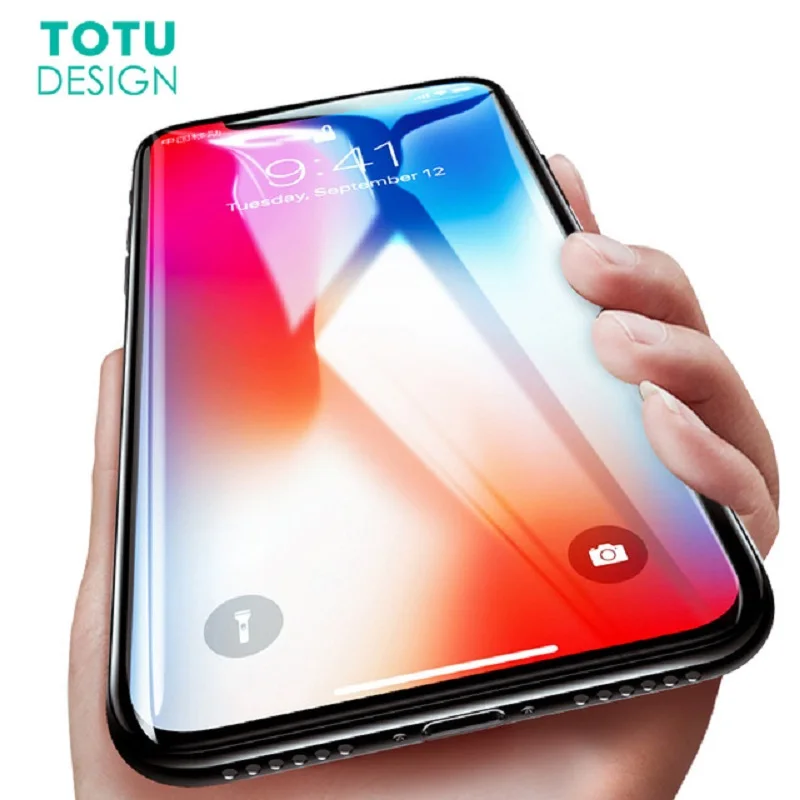 TOTU Закаленное стекло протектор экрана для iPhone X Стекло 9H 0 23 мм Ультра тонкая