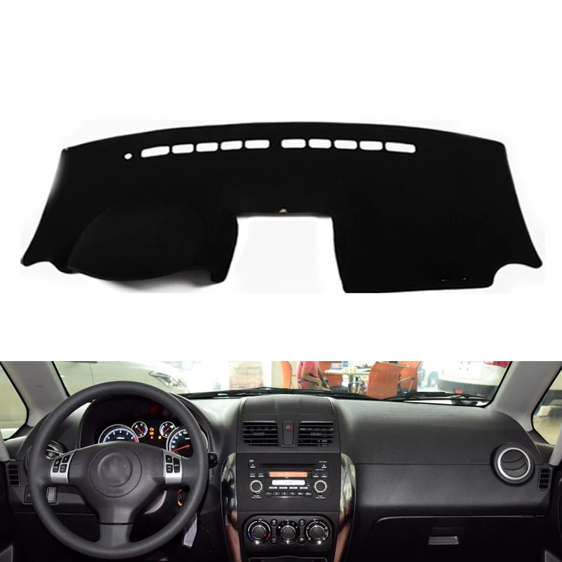 Для SUZUKI SX4 2006 2007 2008 2009- крышка приборной панели солнцезащитный козырек нескользящий коврик автомобильные наклейки аксессуары для интерьера