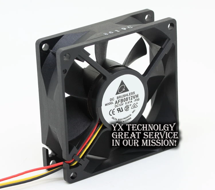 AFB0812VH 8025 8 см 80 мм/8 с двойным шарикоподшипником охлаждающий вентилятор для Delta