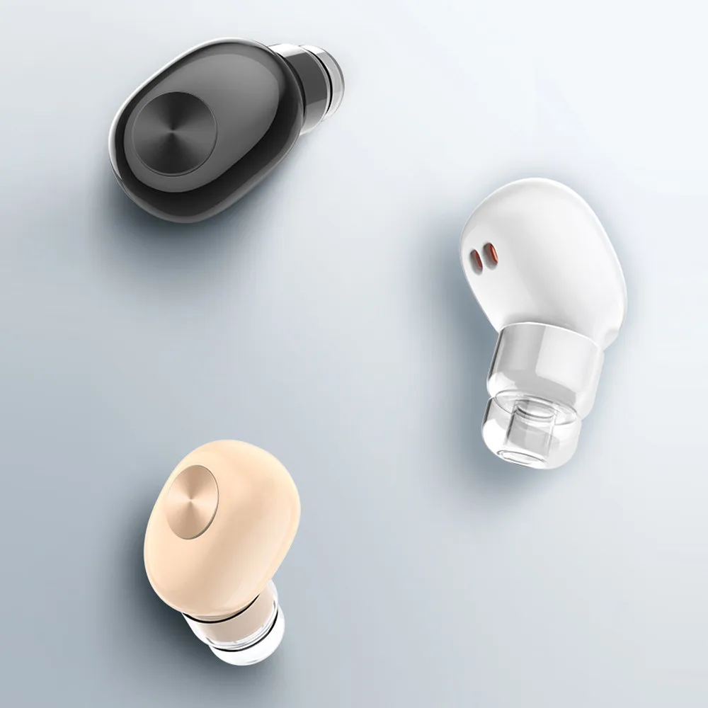 Миниатюрные наушники вкладыши Bluetooth Беспроводные стереонаушники с басами