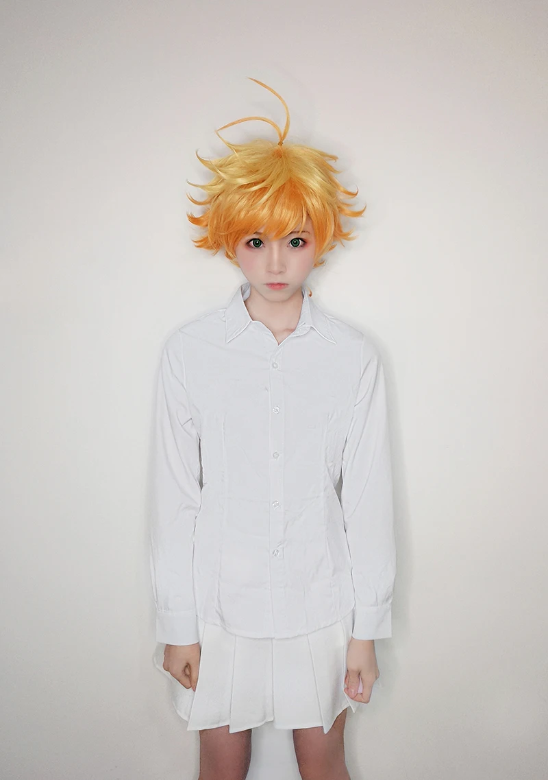 Emma косплей парик аниме Yakusoku no Neverland Женский оранжевый косплей парик обещанный Neverland Emma парики+ парик шапка
