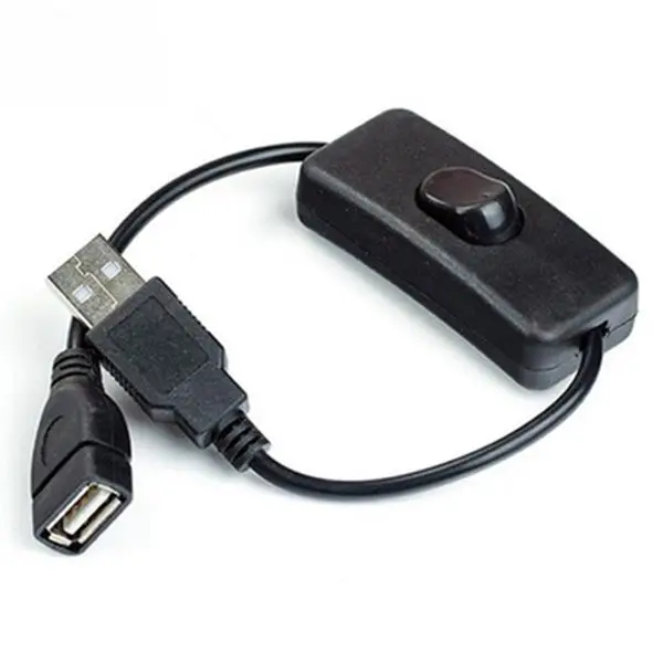 Высококачественный Удлинительный кабель USB A Male-Female с переключателем ВКЛ/ВЫКЛ |